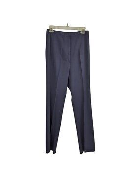 Tahari Size 8 Black 57% Viscose, 39% Wool, 4% Elastic Classic Flat-Front Pants 2